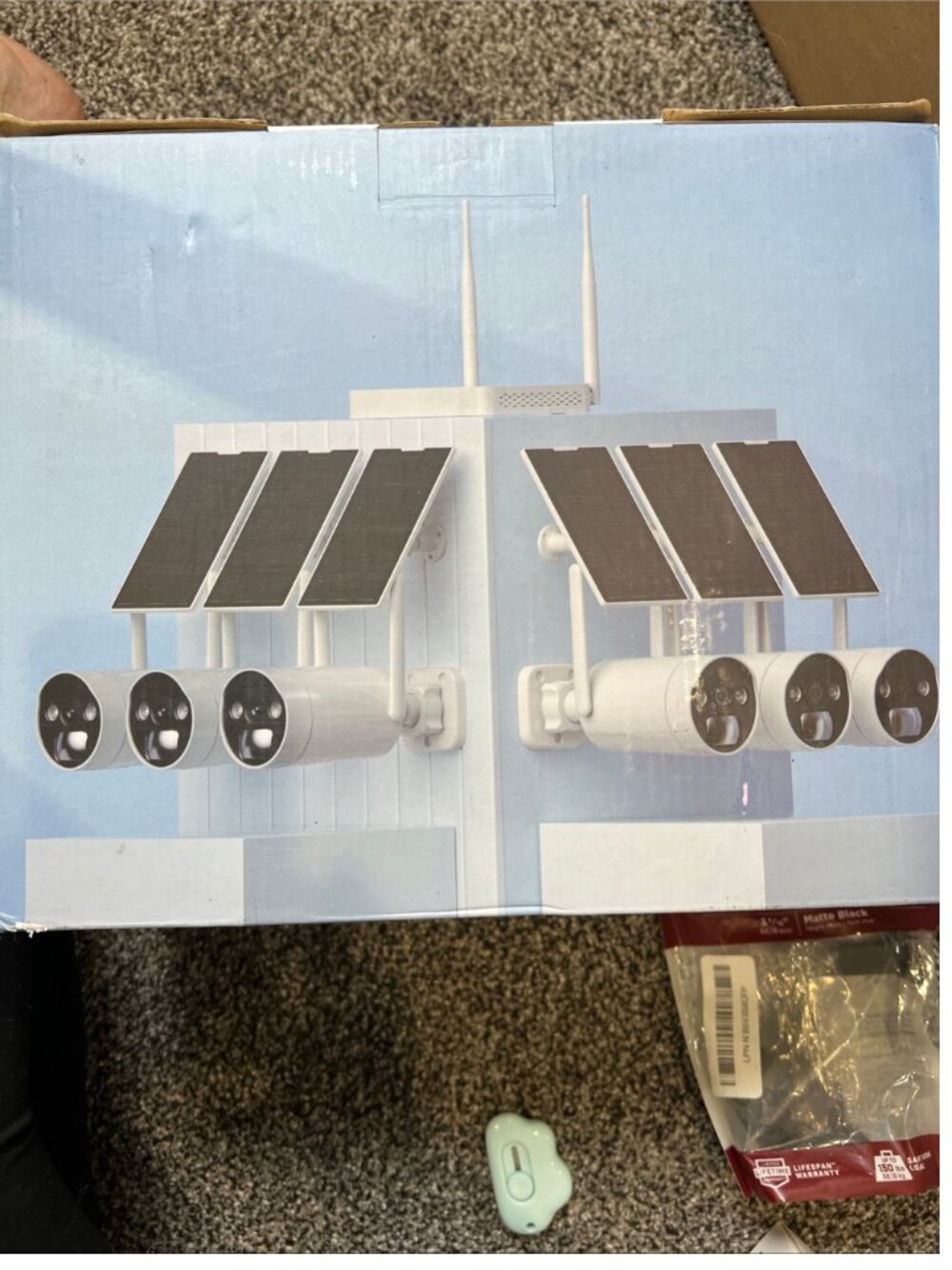 CAMCAMP SC17 Solar Powered Security System – 6 Wireless Cameras – New Sealed